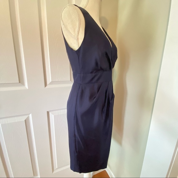 NWT Navy Sleeveless Silk Banana Republic Dress, 2 - Picture 6 of 15